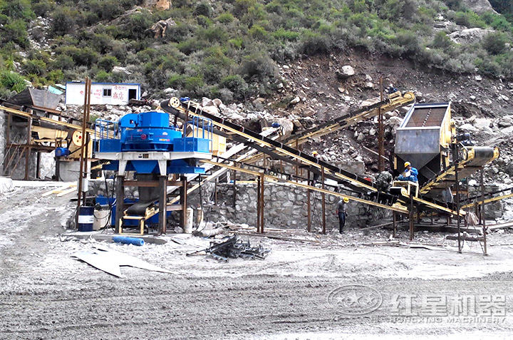 vsi制砂機用戶生產現場，多個現場提供就近參觀